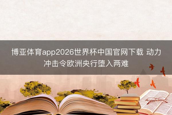 博亚体育app2026世界杯中国官网下载 动力冲击令欧洲央行堕入两难